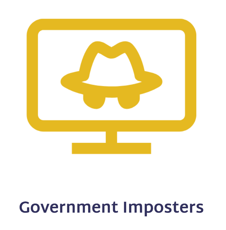 Government Imposters Button