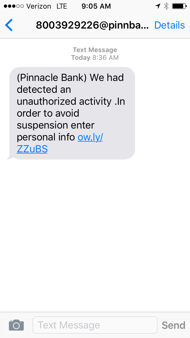 Text Scam